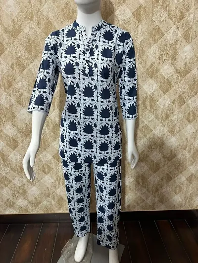 Classic Printed Co-Ord Set For Women