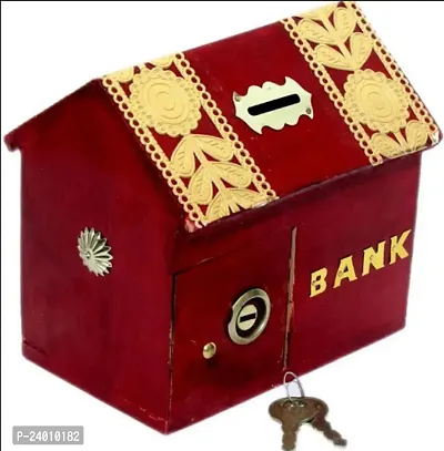 Wooden Piggy Bank Money Bank Gullak For Kids Birthday Gift For Kids And Adults Handmade Wooden Coin Box Holder Money Box Coin Bank Coin Bank-thumb0