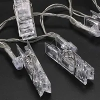 16 Clip LED Copper Wire String Lights for home, birthday anniversary party Decoration (Warm White)-thumb3