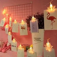 16 Photo Star Shape Clip LED String Lights for Photo Hanging, Birthday, Festival, Wedding, Party for Home, Patio, Lawn, Restaurants Home Decoration (Warm White)-thumb3