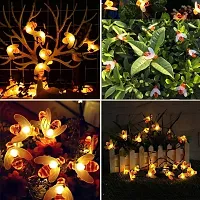 20 LED Honey Bee Copper Wire String Lights for home, birthday, garden festive outdoor Decorations(Warm White)-thumb4