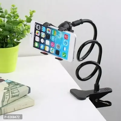 Metal Lazy Stand - Flexible | 360 Degree | Long Arm Clip | for Neck Rest-thumb0