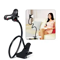 Metal Lazy Stand - Flexible | 360 Degree | Long Arm Clip | for Neck Rest-thumb4