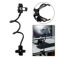 Metal Lazy Stand - Flexible | 360 Degree | Long Arm Clip | for Neck Rest-thumb1