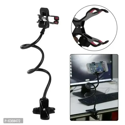 Metal Lazy Stand - Flexible | 360 Degree | Long Arm Clip | for Neck Rest-thumb2