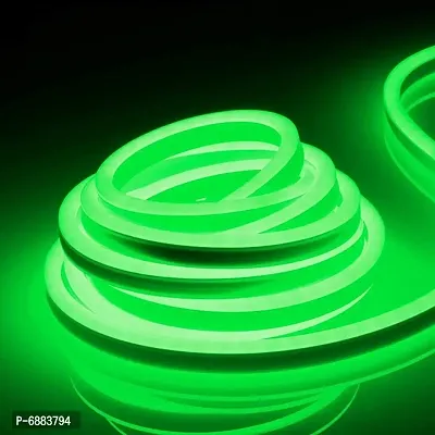 LED Strip Neon Silicone Rope Light , Water Proof IP65, Indoor and Outdoor LED Flexible Strip Light with 12V Adapter for Diwali and Christmas Home and Office Decoration 5Metre-thumb0