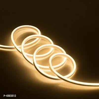 LED Strip Neon Silicone Rope Light , Water Proof IP65, Indoor and Outdoor LED Flexible Strip Light with 12V Adapter for Diwali and Christmas Home and Office Decoration 5Metre