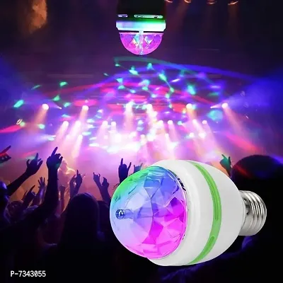 LED Decorative Disco lamp 360 Degree LED Crystal Rotating Bulb Magic Disco LED Light, Multi-colored-thumb2