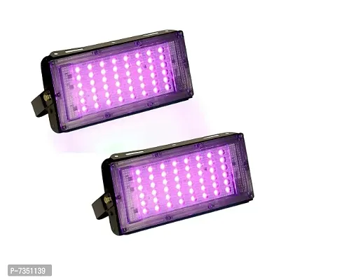 Ultra Slim Series IP65 Metal LED Outdoor Waterproof Brick Flood Light, 50W (Pack of 2, Color: Pink)-thumb0