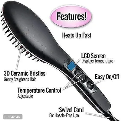 Hair Straightener Straight Ceramic Hair Straightener Brush Perfectly Straight Hair-thumb3