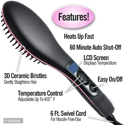 Hair Straightener Straight Ceramic Hair Straightener Brush Perfectly Straight Hair-thumb2