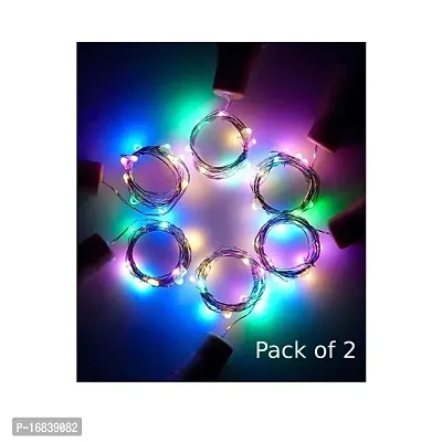20 LED Wine Bottle Cork Lights Copper Wire String Lights for Home Decoratiion(Pack of 2)