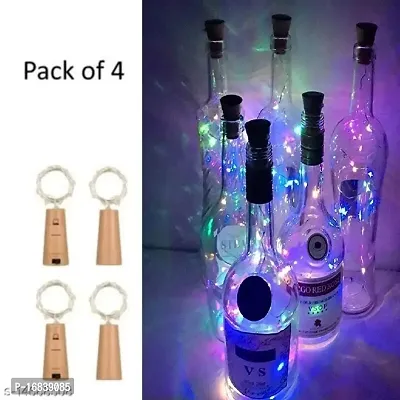 20 LED Wine Bottle Cork Lights Copper Wire String Lights for Home Decoratiion(Pack of 4)