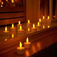 Flameless and Smokeless e-Led Tea Light Candles Battery Powered with high Brightness , Set of 6-thumb2
