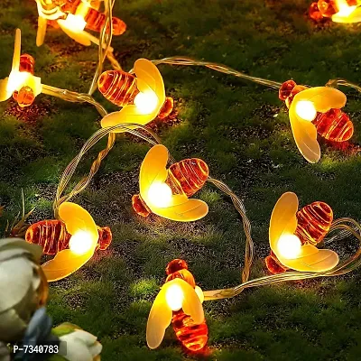 16 Honeybee LED String Light for Diwali Christmas Home Birthday Anniversary ocassion Decoration, 3 m (Warm White, Pack of 1)-thumb2