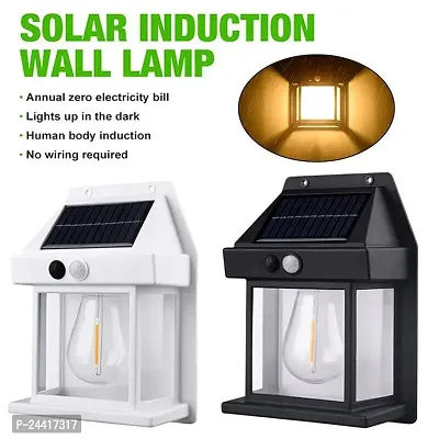 Solar Powered Outdoor Light || Wall Lamp Courtyard Human Induction Lamp for Garden  Outdoor. Wireless Motion Sensor Lanterns with 3 Lighting Modes (Pack of 1)-thumb2