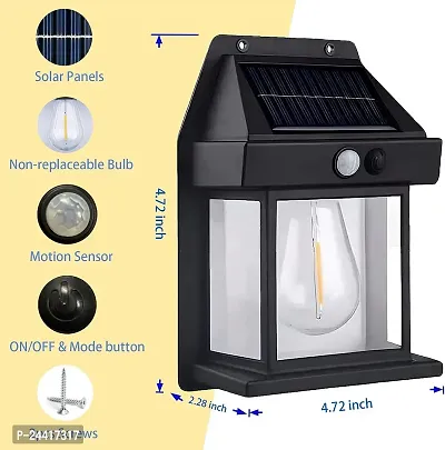 Solar Powered Outdoor Light || Wall Lamp Courtyard Human Induction Lamp for Garden  Outdoor. Wireless Motion Sensor Lanterns with 3 Lighting Modes (Pack of 1)-thumb4