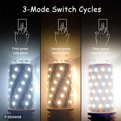 6 Watt, 3 in 1 Led Bulb, Cool White, Warm White, Neutral White LED Bulb, E27 (Multicolor Pack Of 2)-thumb4