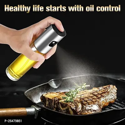 Oil Spray Botlle with Funnel for Cooking Food-Grade Glass Oil Sprayer Mister Dispenser for Cooking Air Fryer BBQ Salad Kitchen Baking Oil Control