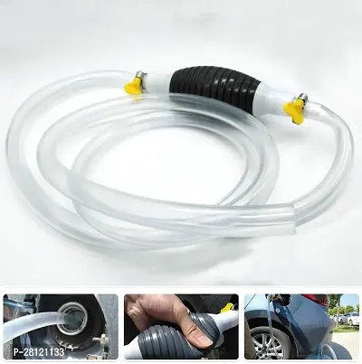 High Flow Siphon Hand Pump Portable Manual Car Fuel Transfer Pump for Gas Gasoline Petrol Diesel Oil Liquid Water Fish Tank with 2M Syphon Hose-thumb0