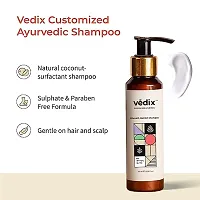 Vedix Ayurvedic Hair Care Combo Pack, Customized Anti Hair Fall Shampoo and Hair Oil for Normal/Oily Hair with Normal-Oily Scalp  Straight Hair - 200 ml-thumb1