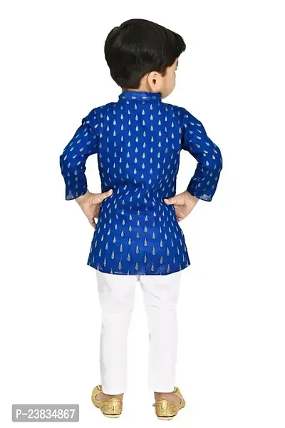 Stylish Cotton Blend Kurta Sets For Baby Boys-thumb2