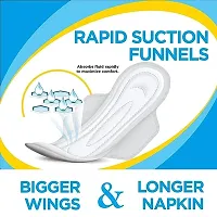 Extra Comfort Anti Bacterial Sanitary Pads for Women with Wings | Dry  Net, Soft  Comfortable Sanitary Napkins for Day  Night Protection - 320 MM Maxi (XXXL)(40 pads)-thumb1