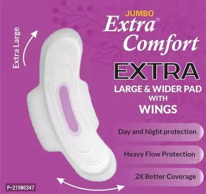 jumbo extra comfort XXXL 320 mm 40 +40=80 pc pack of 2 (80 PC) Sanitary Pads-thumb2