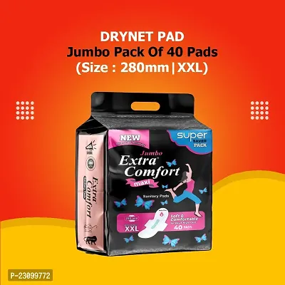 Extra Comfort Dry Max XXl| Sanitary Pads For Women|Odour Control|Superior Dry Feel|40 Pad