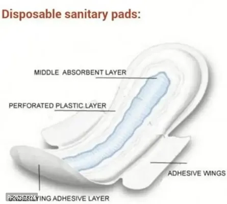 Jumbo Extra Comfort Cotton XXXL Rash Free Sanitary Pads Period Napkins (Pack of 80, 320 MM)-thumb2