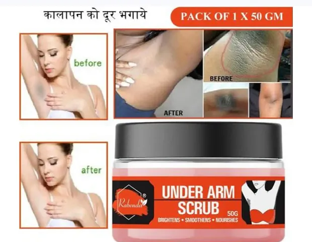 Rabenda Under Arm Scrub Gently Exfoliates The Sensitive Skin of Under Arms, Blend of Coc Pack Of 1