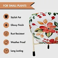 Classic Floral Print Metal with Stand Pack of 1-thumb3