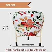 Classic Floral Print Metal with Stand Pack of 1-thumb2