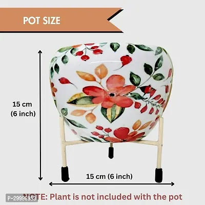 Classic Floral Print Metal with Stand Pack of 1-thumb3