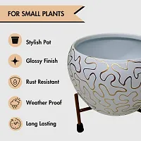 Rust Free Metal Plant Pots for Living Room  (Metal)Pack of 1-thumb1