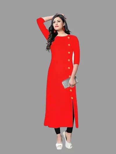 Rayon Show Button Kurtas For Women