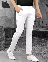 Stylish White trousers For Men-thumb1