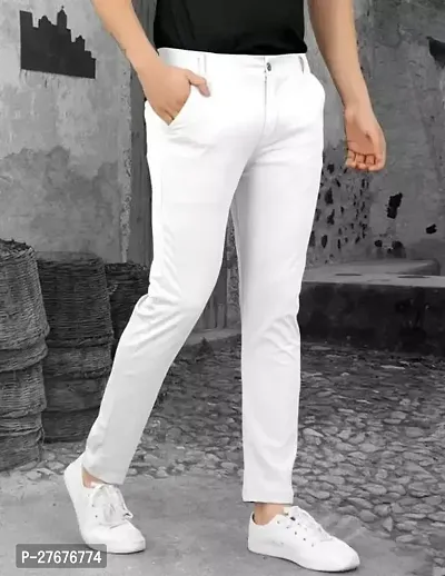 Stylish White trousers For Men-thumb2