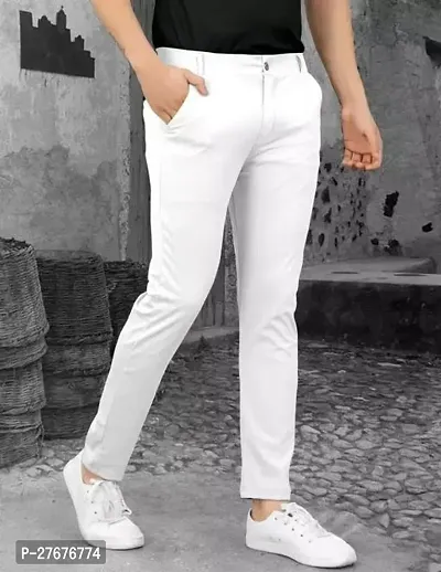 Stylish White trousers For Men-thumb3