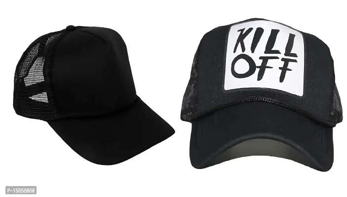 Michelangelo Unisex Caps Combo Pack of Two 2 (as Show in Picture) Kill OFF-4107 Multicolour-thumb0