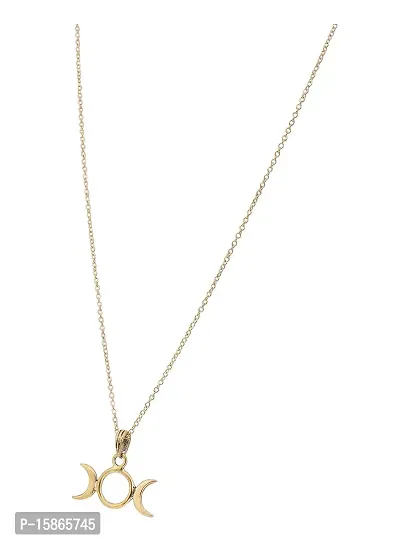 FashMade Trendy Choker Necklace set silver golden red white For Women/Girls (Golden7)-thumb3