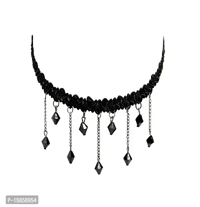 Michelangelo Black Classic Designer Necklace Choker For Women Fashion Retro Gothic Style