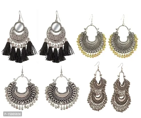 FashMade Earrings Combo-Pack of 4