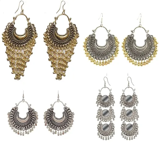 FashMade Earrings Combo-Pack of 4