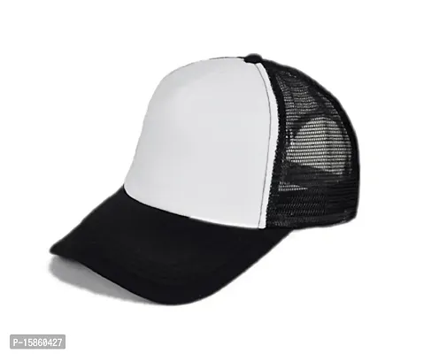 Michelangelo White Black Half Net Unisex Cap