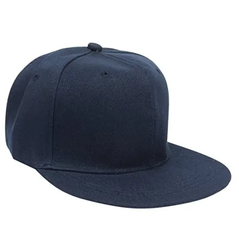 Michelangelo Men's and Women's Hip-Hop Trucker Hat Half Net Plain Curved Visor Baseball Caps (Navy)