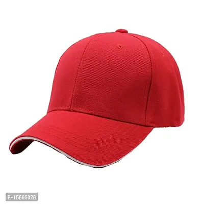 Michelangelo Red Cotton Cap-thumb0