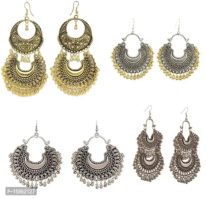 FashMade Earrings Combo-Pack of 4