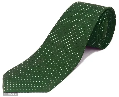 FashMade Men's Formal Tie Self Printed/Pattern Office Wear Casual Wear 2.75 inch broad (98 options) open to view (Green1)-thumb0