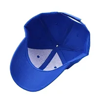 Michelangelo Imported Solid Summer Baseball/Trucker Cap for Men/Women and Kids (Blue)-thumb1